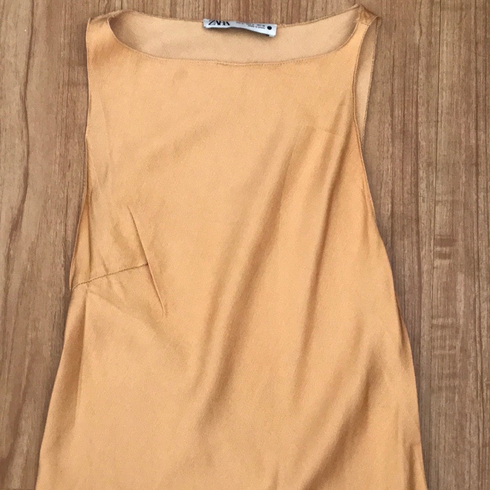 Zara Rustic Dress Ocher